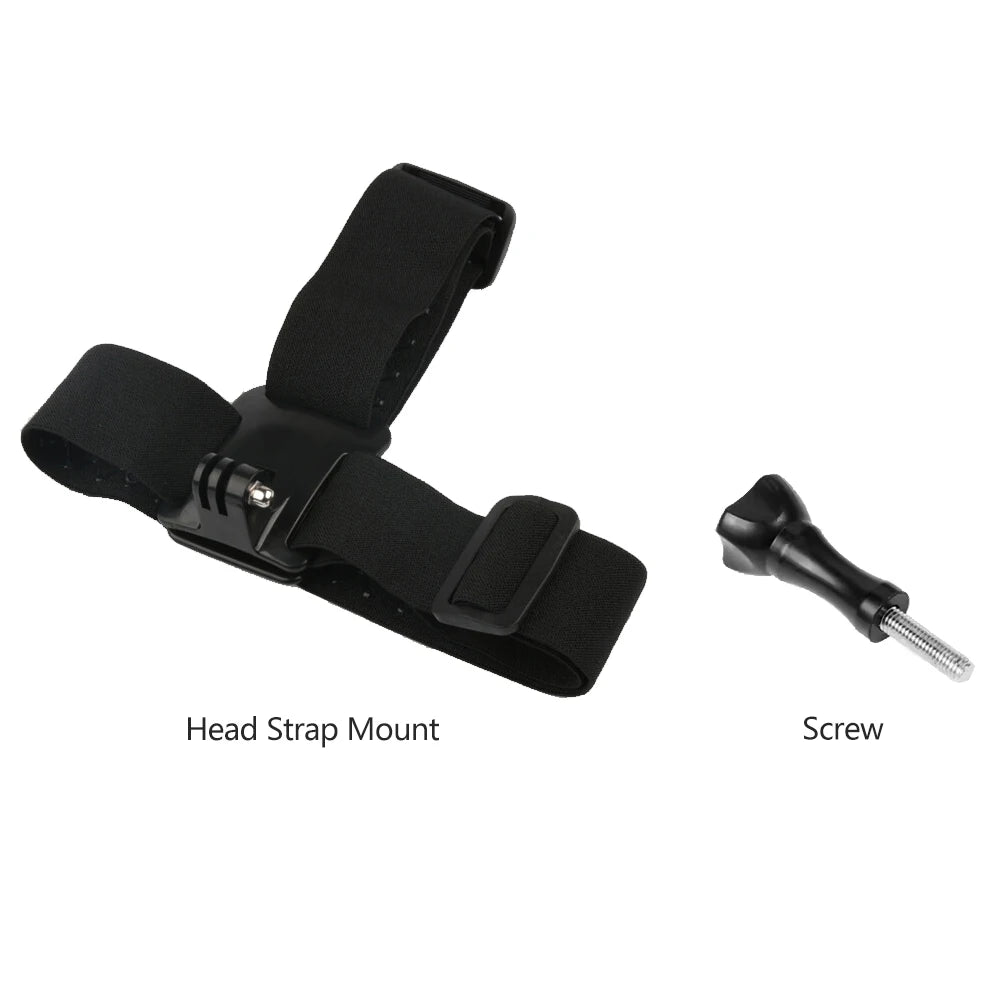 Action Camera Accessories Kit Head Strap Chest Strap Mount Adjustable Holder for GoPro Phone DJI Osmo SJCAM AKASO insta360